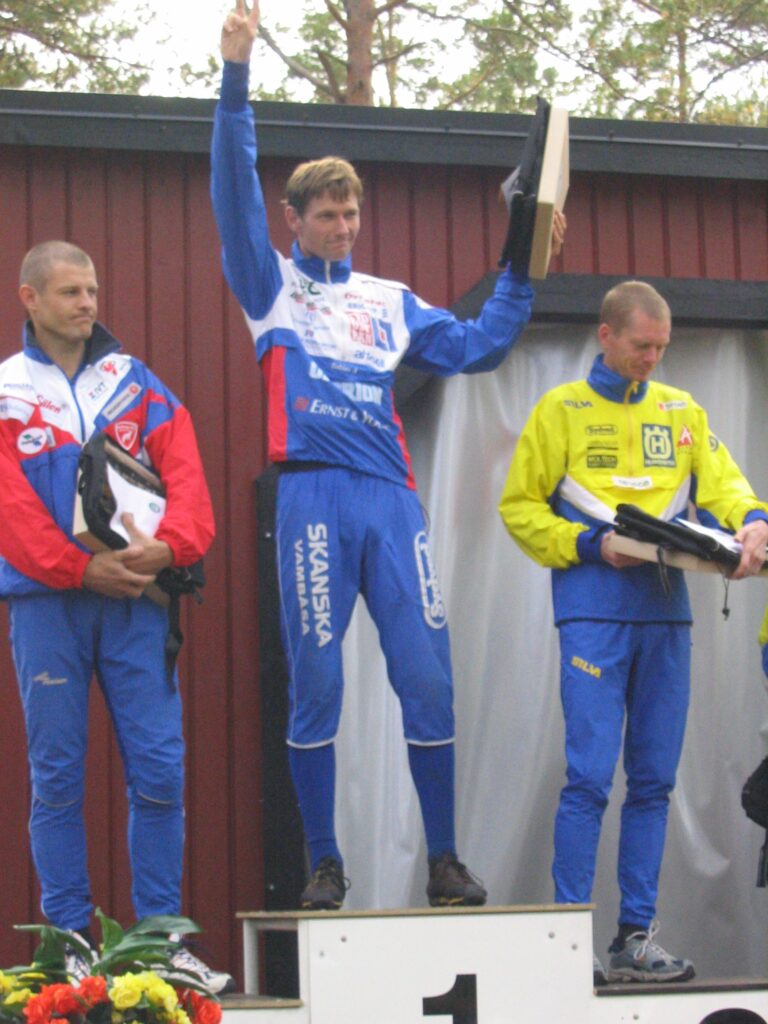 Prispallen 2003. Tobias Noborn, Jimmy Birklin, Mattias Karlsson.