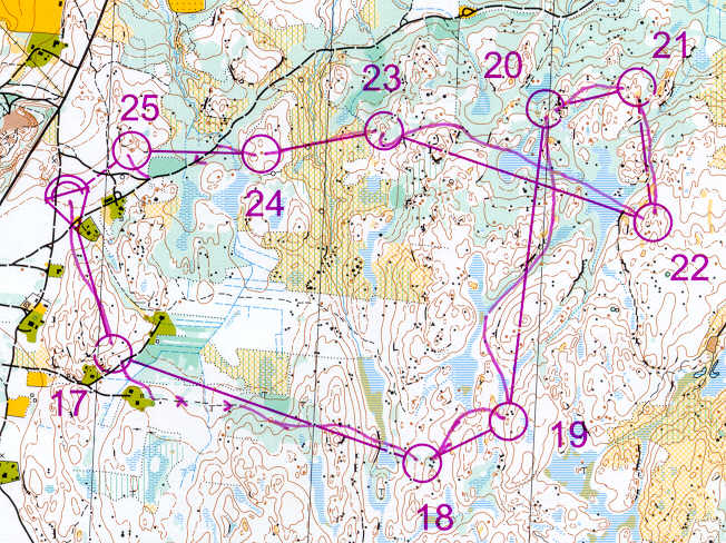 Tobias Noborns vinnande vägval i vildmarken nordost om Karlstad.